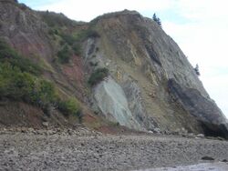 Cobequid fault zone near Clarke Head.JPG