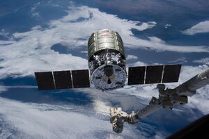 Cygnus CRS Orb-2 at ISS before grappling.jpg
