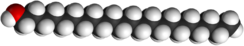 Spacefill model of docosanol