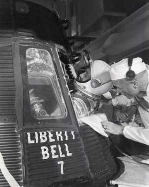 Grissom Climbs into Liberty Bell 7 MSFC-6116423.jpg