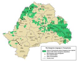 Hungarian language in Transylvania.svg