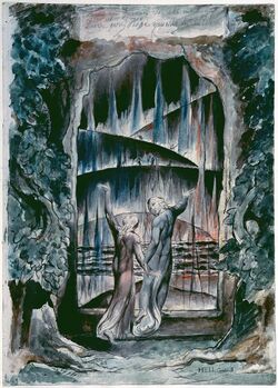 Illustrations to Dante's Divine Comedy object 4 Butlin 812-4 The Inscription over Hell-Gate.jpg