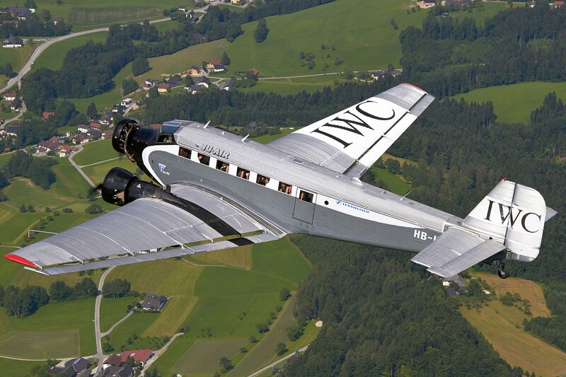 File:Ju-Air Junkers Ju-52 in flight over Austria.jpg