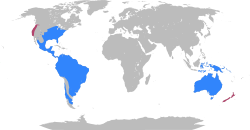 Marsupial world distribution map.svg