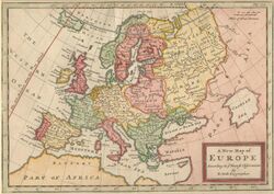 Herman Moll A New Map of Europe According to the Newest Observations 1721.JPG