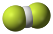 Space fill model of the bifluoride anion