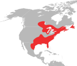 Ixodes scapularis range map.svg