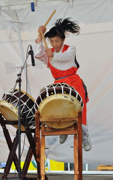 File:Korean drumming 2.jpg