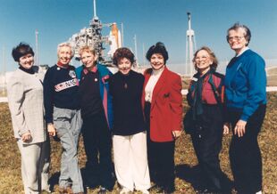 Seven Members of the First Lady Astronaut Trainees in 1995