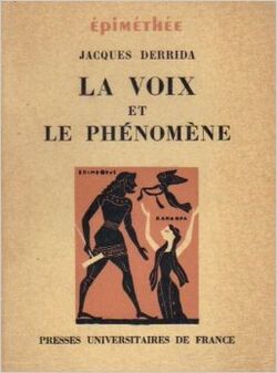 Speech and Phenomena, French edition.jpg