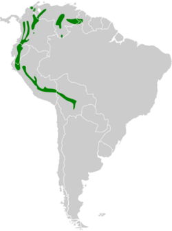 Trogon personatus map.svg