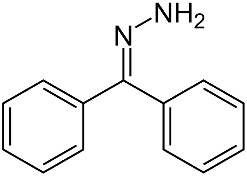 File:Benzophenone hydrazone-structure.png
