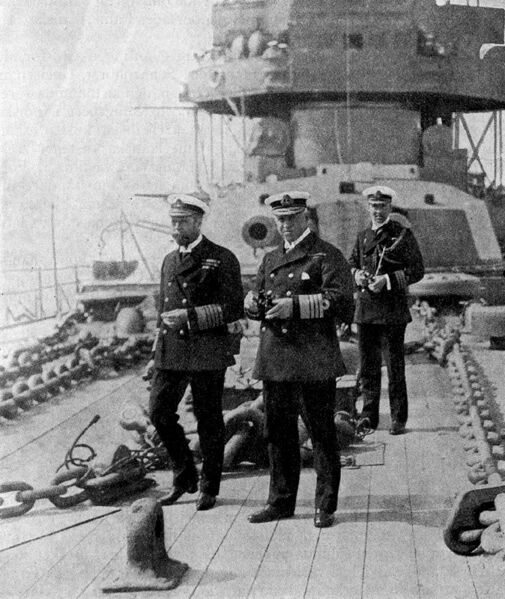 File:George V and Admiral Callaghan onboard HMS Iron Duke.jpg