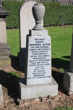 The grave of H B Acton, Grange Cemetery, Edinburgh.JPG