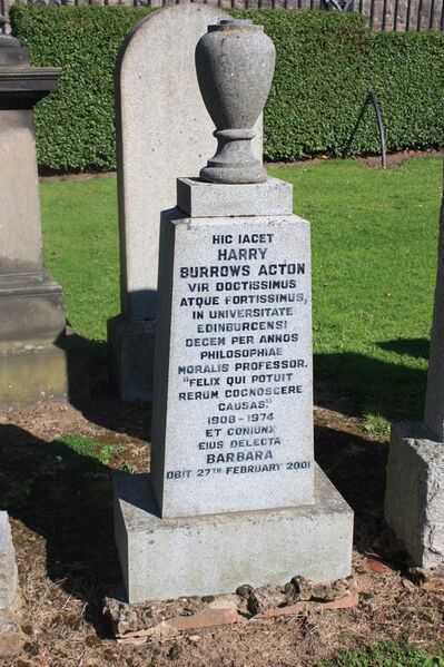 File:The grave of H B Acton, Grange Cemetery, Edinburgh.JPG