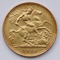 1914 Sydney Half Sovereign - St. George.jpg