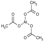Structure of aluminium triacetate as a covalent molecular compound