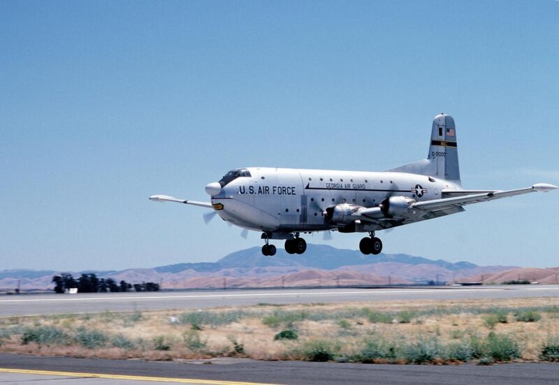 File:C-124C landing at Travis AFB 1984.JPEG