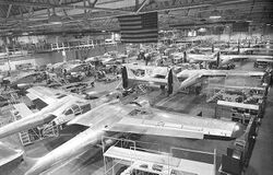 P-61bs on assembly line - Northrop - 1944.jpg