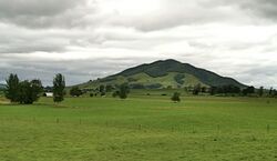 South side of Kakepuku viewed from the North Island Main Trunk Railway.jpg