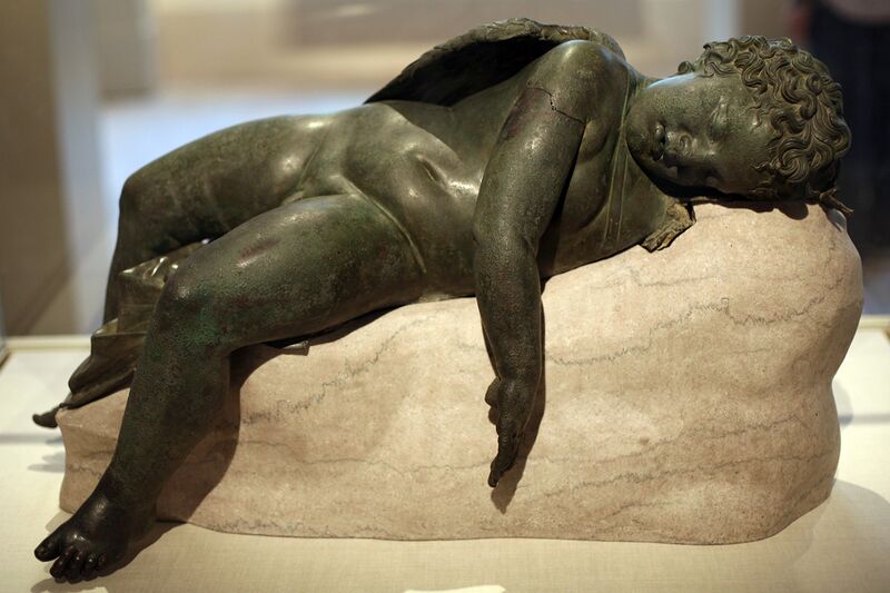 File:WLA metmuseum Bronze statue of Eros sleeping 7.jpg