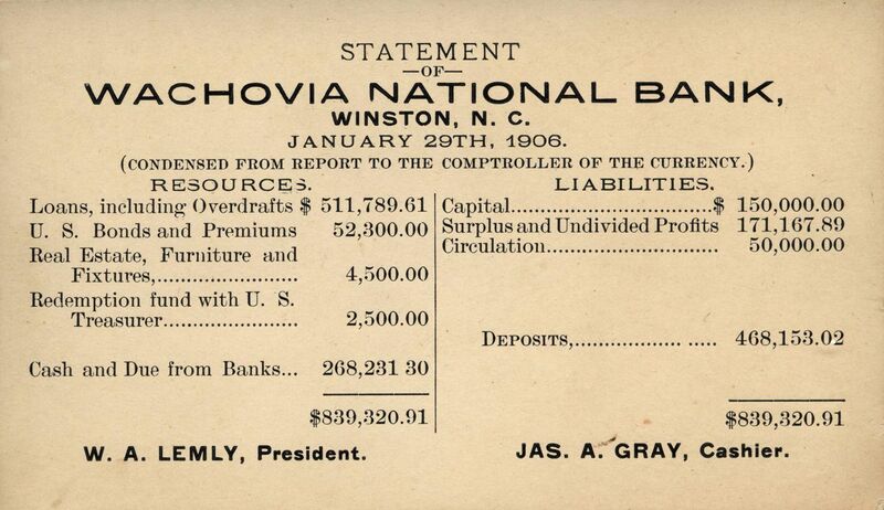 File:Wachovia National Bank 1906 statement.jpg