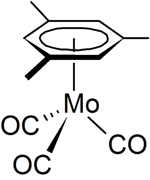 File:(Mesitylene)molybdenum tricarbonyl.png