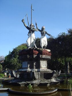 1906 Puputan monument in Denpasar.jpg