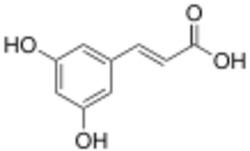 3,5-Dihydroxycinnamic acid.svg