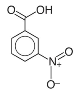 3-Nitrobenzoic acid struct.svg
