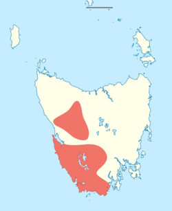 Actinotus suffocatus distribution.svg