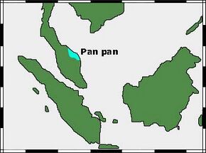 Approximate location of Pan Pan.