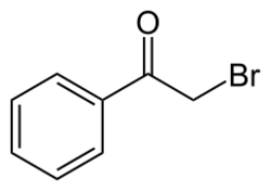 Phenacyl bromide.svg