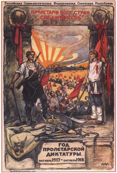 File:Soviet propaganda poster, proletarian dictatorship 1918.jpg