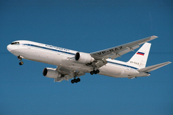 Aeroflot Boeing 767-300ER VP-BAZ SVO 2001-4-1.png