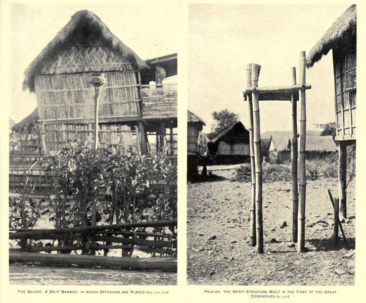 File:Salako and palaan, ceremonial altars among the Itneg people (1922, Philippines).jpg