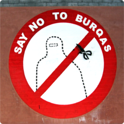 Say No To Burqas grafitti.png