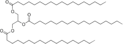 Skeletal formula of stearin