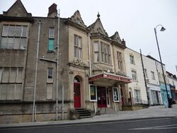 Picture of the former Warminster County School situated next to the Atheneum theatre in Warminster
