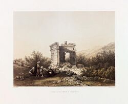 Roman Temple, Hebbariye, ca 1851, by van de Velde