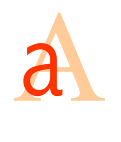 A (capital and small).svg