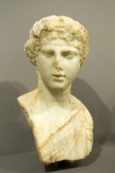 File:Dionysus, marble bust Knossos, 2nd century AD, AMH, 145410.jpg