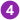 Eo circle purple white number-4.svg
