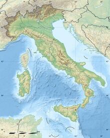 Map showing the location of Pulo di Altamura