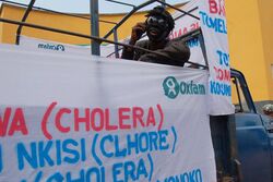 Oxfam East Africa - An Oxfam cholera prevention float.jpg