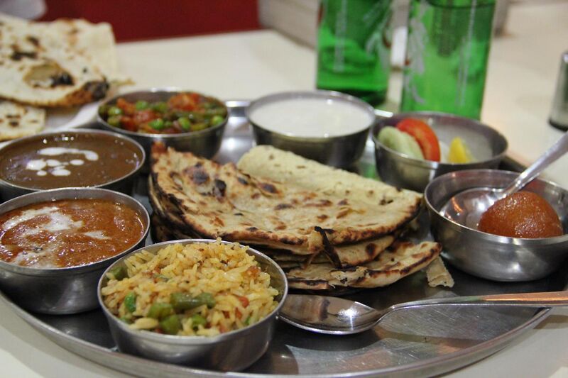 File:'8' A Thali, a traditional style of serving meal in India.jpg