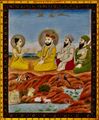 19th century Janam Sakhi, Guru Nanak meets the Vishnu devotee Praladh.jpg