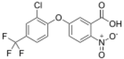 Acifluorfen structure.svg