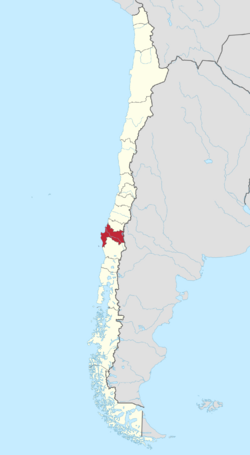 Map of Biobío Region