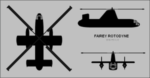 Fairey Rotodyne 3-view